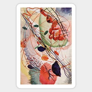 Aquarell print by Wassily Kandinsky Magnet